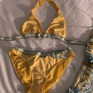 Juicy Couture yellow swimsuit